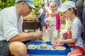 Outdoors pottery workshop